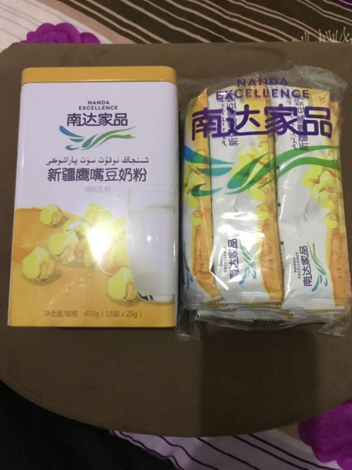 南达家品 新疆鹰嘴豆奶粉 小袋装 调制乳粉 独立小包装 全脂 男士女士成人奶粉罐装450g怎么样，好用吗，口碑，心得，评价，试用报告,第2张