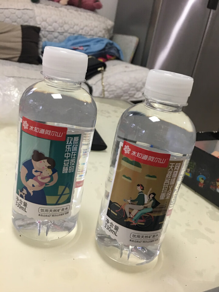 水知道阿尔山 天然矿泉水330ml*24瓶饮用水瓶装矿泉水非苏打水纯净水整箱包邮弱碱性水天然水 1箱怎么样，好用吗，口碑，心得，评价，试用报告,第4张