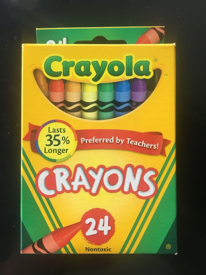 美国绘儿乐Crayola 儿童绘画 画笔工具 彩色蜡笔套装 学生绘画练习 24色标准蜡笔52,第2张