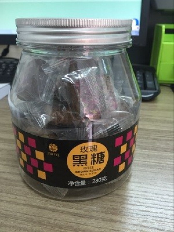 茗花有主 玫瑰黑糖280克大姨妈驾到肚子疼神器经期食品饮品手工花块可配姜枣茶养生花草茶女宫寒茶袋装怎么样，好用吗，口碑，心得，评价，试用报告,第2张