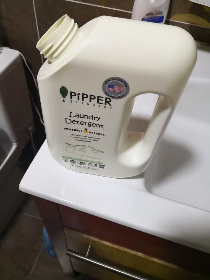 PIPPER 洗衣液柠檬香型 900ml 婴儿洗衣液 植物酵素 柠檬草香型怎么样，好用吗，口碑，心得，评价，试用报告,第3张