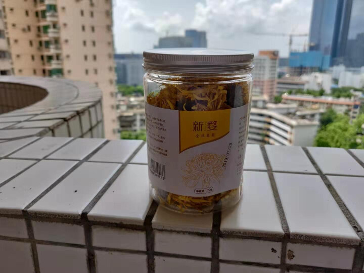 新婺菊花茶金丝皇菊大朵菊花茶一朵一杯贡菊花草茶罐装散装 约50朵/罐 泡开6,第3张