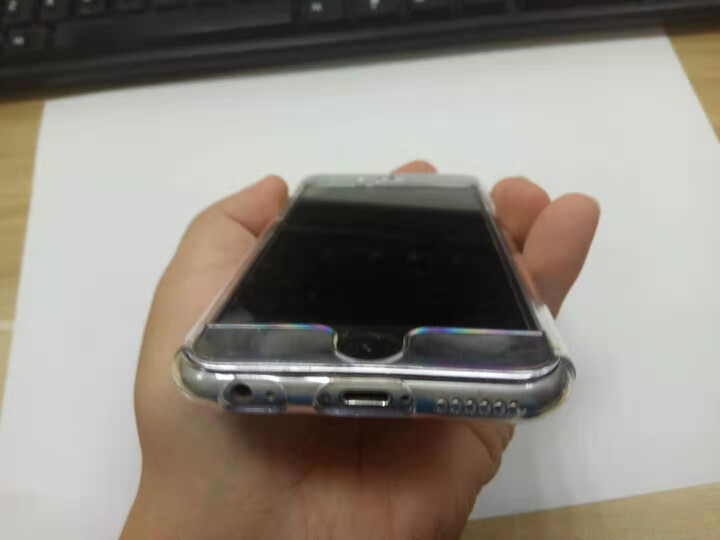 晶罡 iphone6s手机壳苹果6/7/8plus护盾双面全包防摔保护套潮男女款透明新款带钢化膜外套 苹果6/6S,第3张