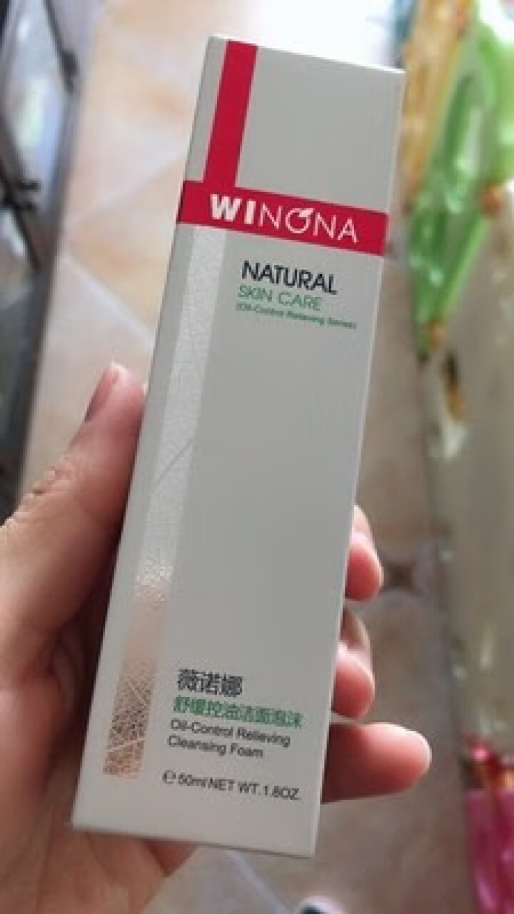 薇诺娜（WINONA）舒缓控油洁面泡沫50ml（洁面 氨基酸洗面奶 泡沫洗面奶 油痘肌敏感肌肤男女）怎么样，好用吗，口碑，心得，评价，试用报告,第2张