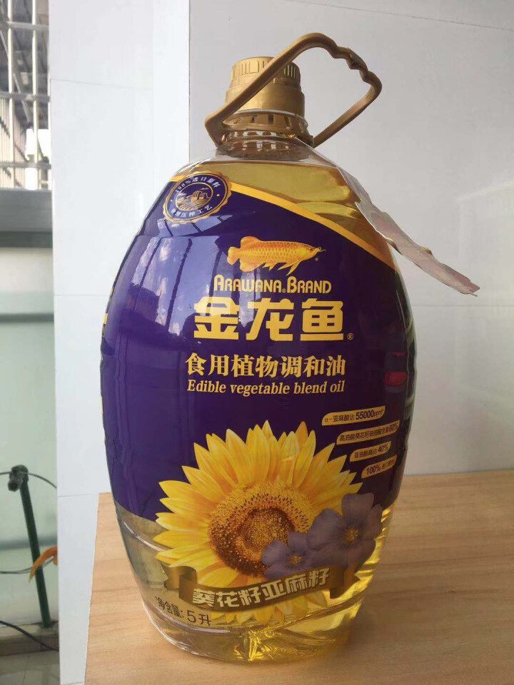 金龙鱼 食用油 物理压榨 葵花籽 亚麻籽 食用调和油5L怎么样，好用吗，口碑，心得，评价，试用报告,第3张