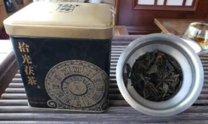 泾渭茯茶黑茶叶陕西茯砖茶 200g拾光块泡茯茶 金花伏茶泾阳茯茶陕西特产铁盒装怎么样，好用吗，口碑，心得，评价，试用报告,第3张