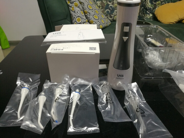 英国UKS智能冲牙器便携洗牙机家用电动洁牙器水牙线非电动牙刷 灰色怎么样，好用吗，口碑，心得，评价，试用报告,第3张