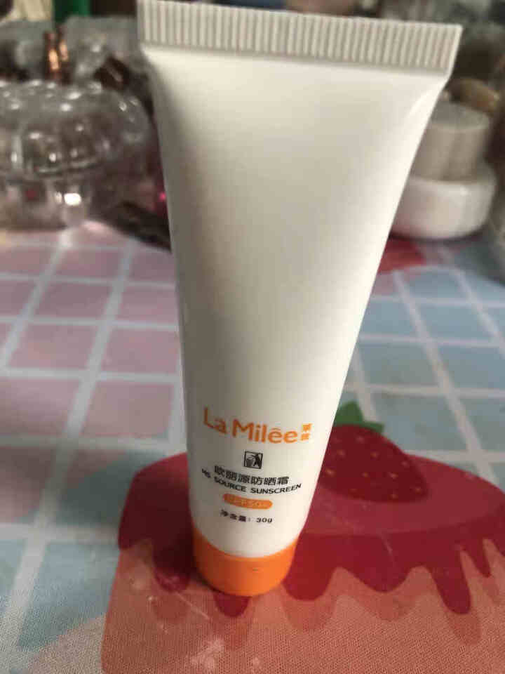 LaMilee莱玫 防晒霜30g 保湿防晒露防晒霜乳男女 SPF50+ 长效持久 隔离紫外线 橙色怎么样，好用吗，口碑，心得，评价，试用报告,第4张