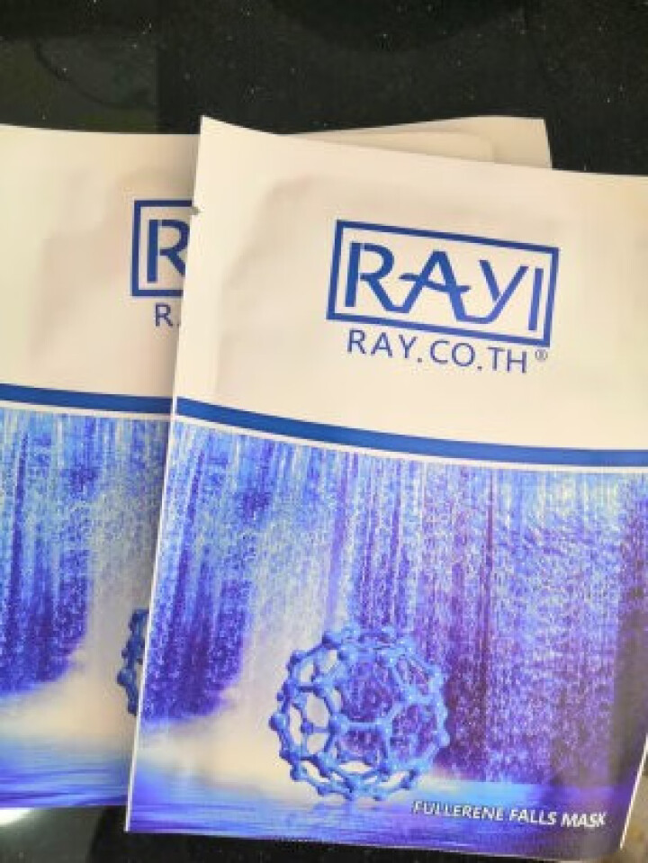 RAY.CO.TH 富勒烯瀑布补水面膜 拉丝（美白保湿控油修护收缩毛孔） 3片贴，无外包装怎么样，好用吗，口碑，心得，评价，试用报告,第2张