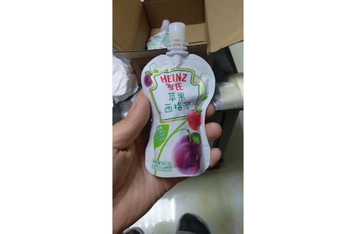 亨氏 (Heinz) 1段 婴幼儿辅食 苹果西梅泥 超金果泥宝宝辅食营养78g (辅食添加初期,第3张