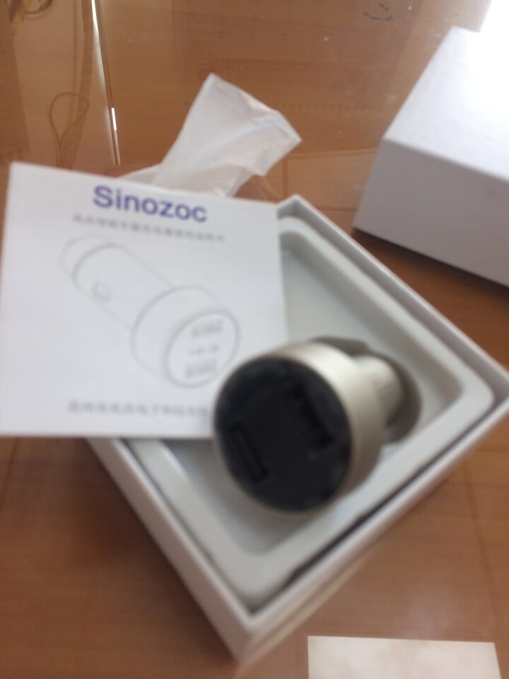 兆昌（Sinozoc）车载充电器一拖二车充点烟器双USB 金属3.6A通用数显电压汽车快充电器 ZCSC,第4张