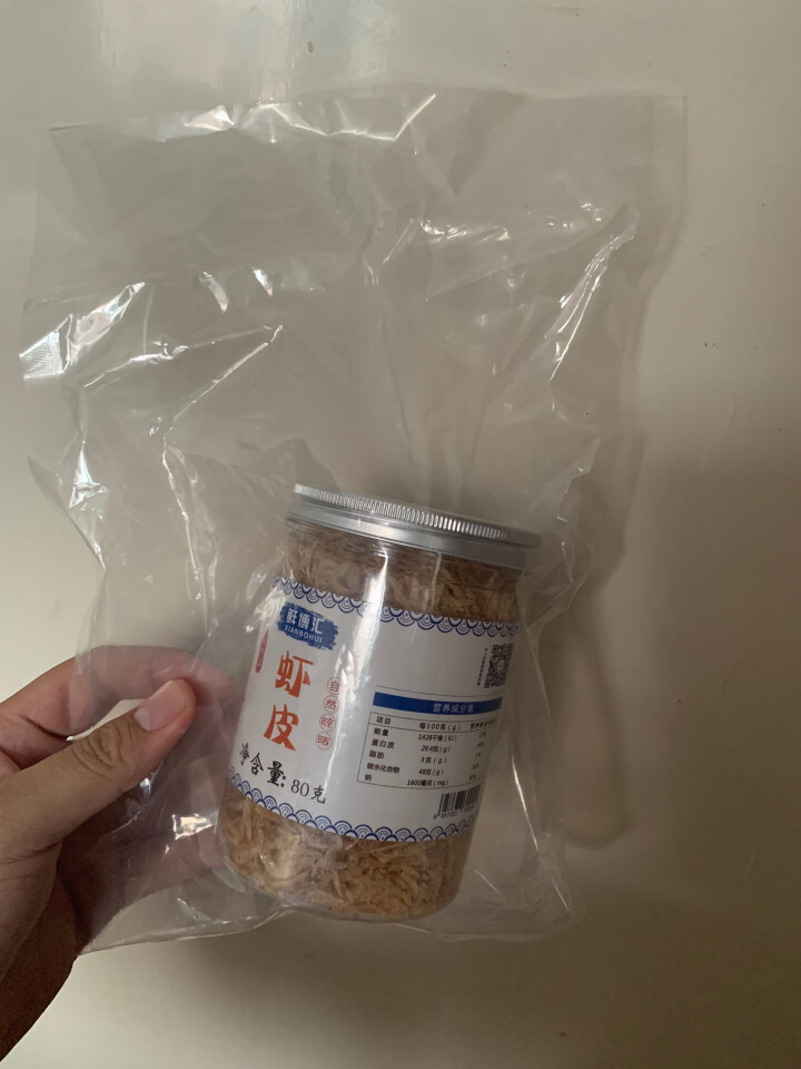 鲜博汇 虾皮 淡干小虾米 海产干货 煲汤食材80g 1罐装怎么样，好用吗，口碑，心得，评价，试用报告,第2张