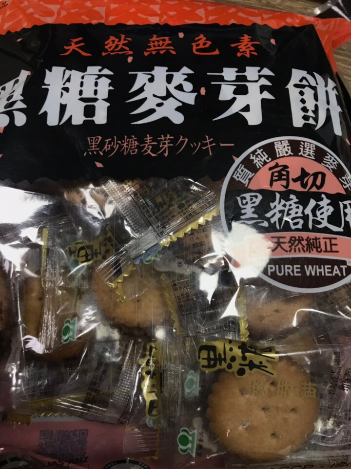 台湾特产食品 咸蛋/ 起司奶皇麦芽饼 黑糖麦芽饼 升田 童年回忆 网红零食 早餐下午茶点心夹心脆饼 黑糖味麦芽饼250g怎么样，好用吗，口碑，心得，评价，试用报,第2张