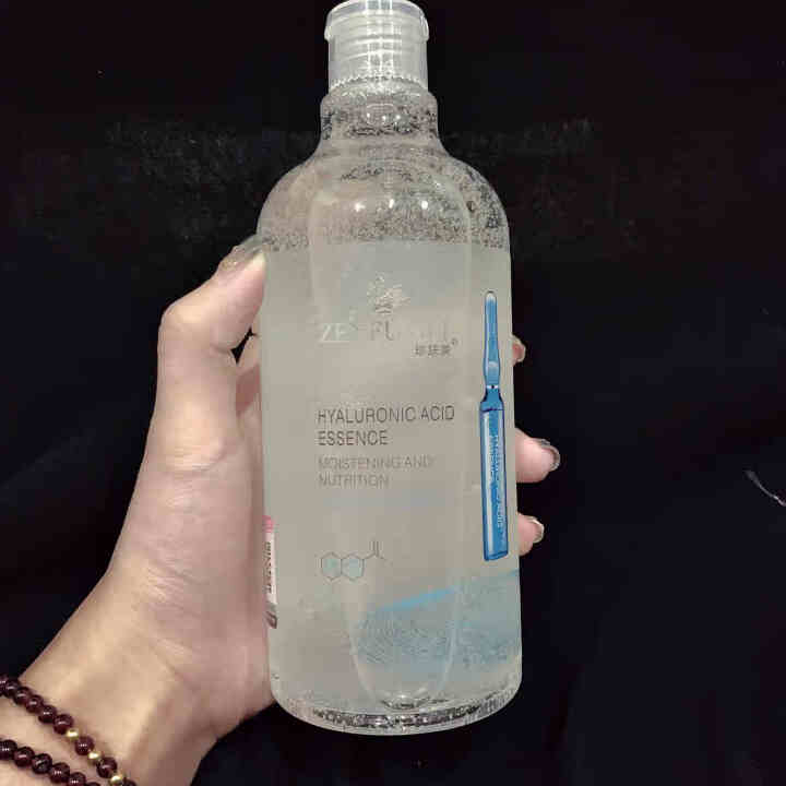 安瓶精华500ml玻尿酸烟酰胺寡肽原液精华水精华液女补水紧致大瓶提亮肤色改善黯黄淡化细纹 500ml大瓶玻尿酸怎么样，好用吗，口碑，心得，评价，试用报告,第3张