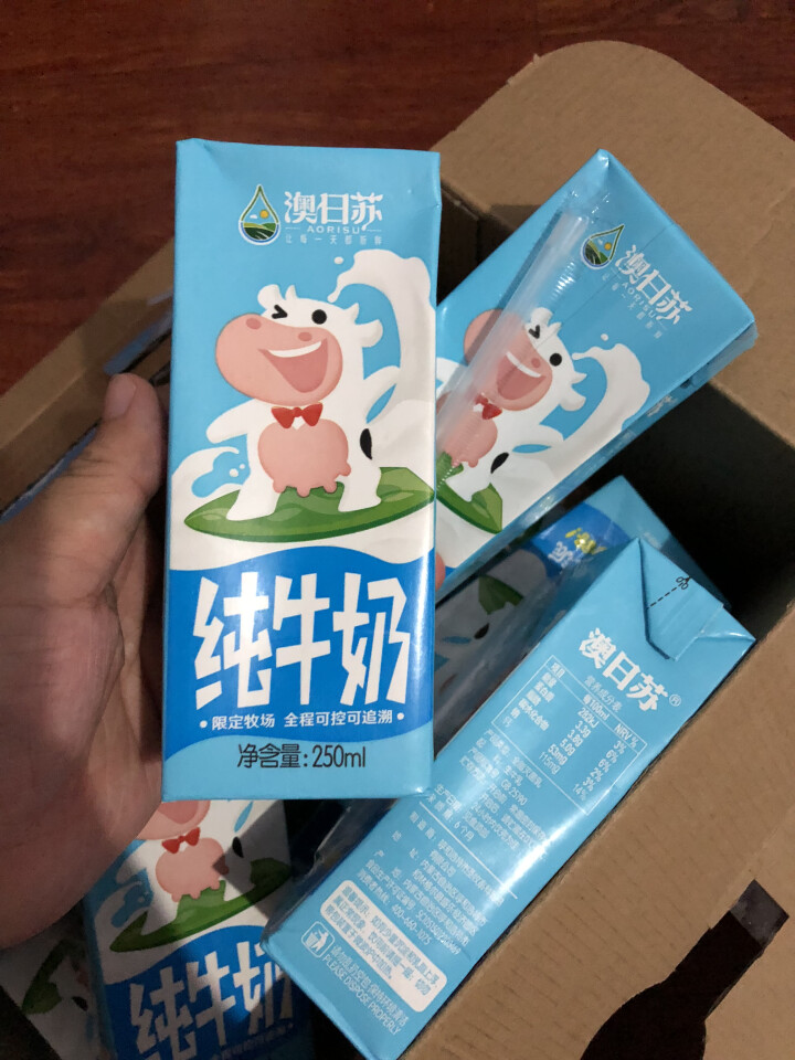 澳日苏 牧场精品纯牛奶   250ml*12盒 礼盒装怎么样，好用吗，口碑，心得，评价，试用报告,第2张