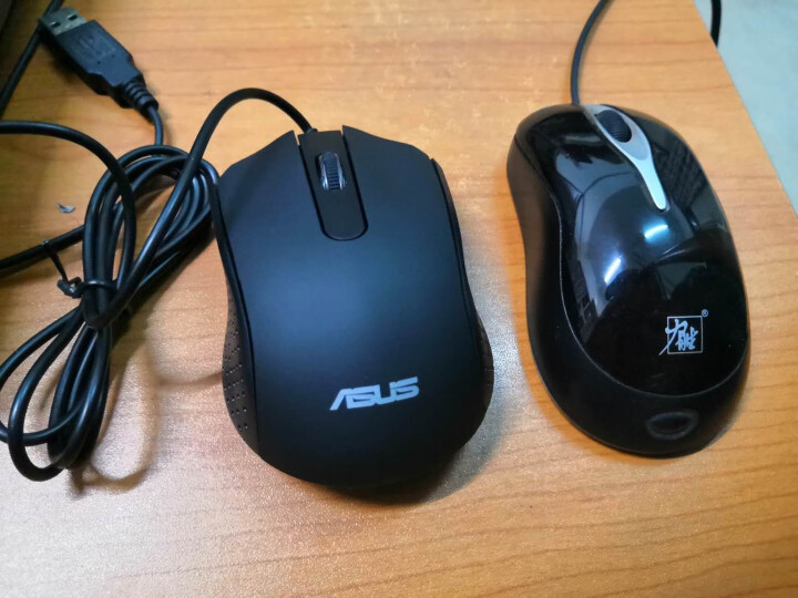 华硕（ASUS） 有线USB鼠标 笔记本台式电脑通用家用鼠标黑色 AE,第4张