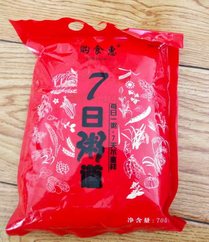 购食惠 7日粥道 五谷杂粮 粥米 7种700g（粥米 粗粮 组合 杂粮 八宝粥原料）怎么样，好用吗，口碑，心得，评价，试用报告,第2张