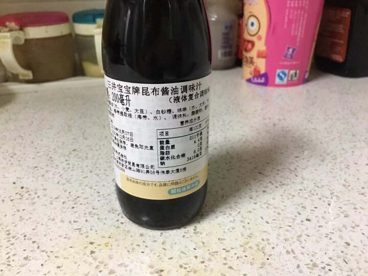 三井宝宝昆布酱油200ml/瓶  辅食调味汁拌饭料日本进口儿童酱油怎么样，好用吗，口碑，心得，评价，试用报告,第3张