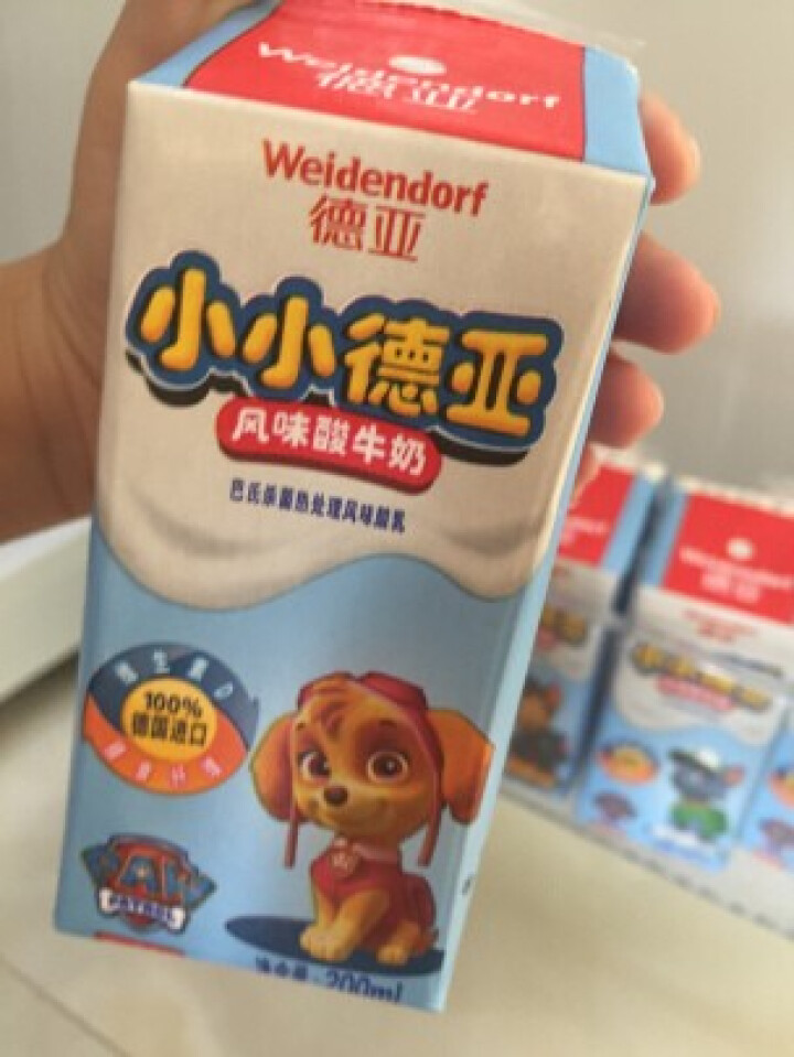 德国进口酸奶  德亚（Weidendorf ）小小德亚风味酸牛奶（汪汪队版）200ml*10 礼盒装怎么样，好用吗，口碑，心得，评价，试用报告,第2张