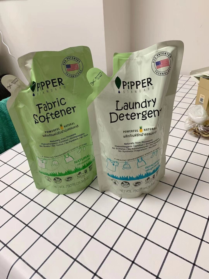 PIPPER 洗衣液补充装750ml+柔顺剂补充装750ml怎么样，好用吗，口碑，心得，评价，试用报告,第2张