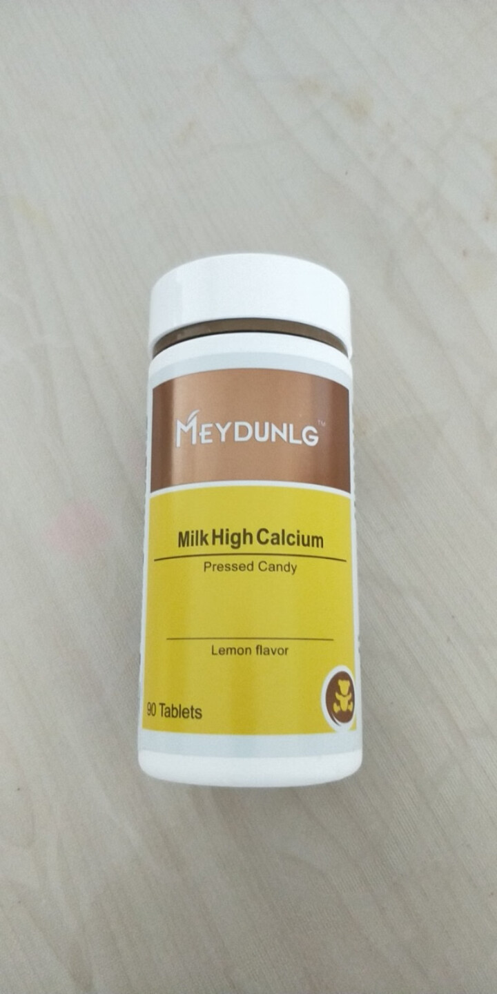 美敦力加（MEYDUNLG） 儿童钙片钙咀嚼片 乳钙 原装进口 多种口味可选 柠檬味2020年2月怎么样，好用吗，口碑，心得，评价，试用报告,第4张