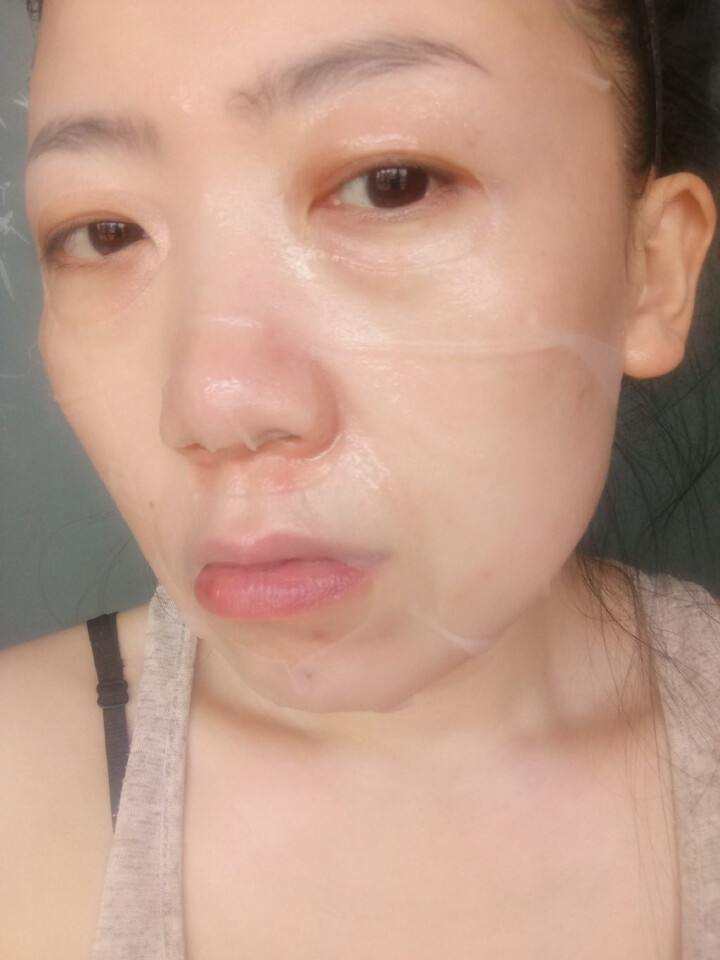 一叶子面膜女 补水保湿提亮肤色修护滋养清洁乳酸菌水蜜桃面膜 面膜随机1片怎么样，好用吗，口碑，心得，评价，试用报告,第4张