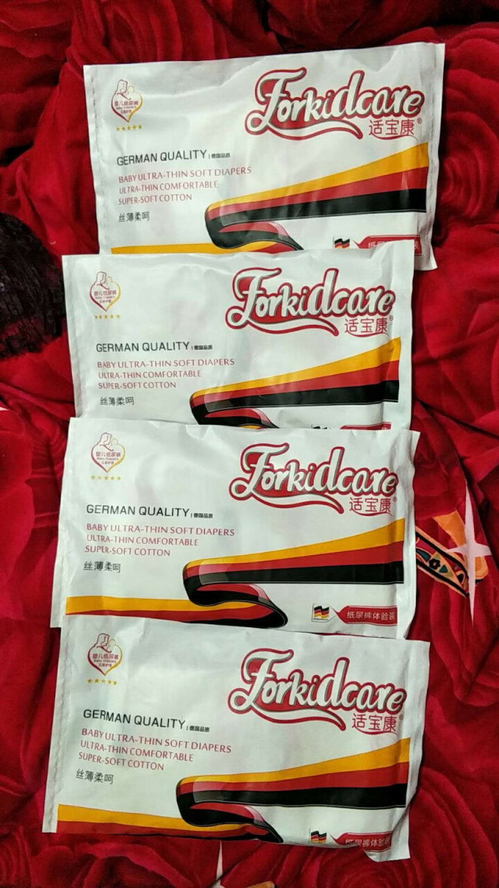 适宝康·Forkidcare 丝薄柔呵纸尿裤试用装L码*4片 适合9,第2张