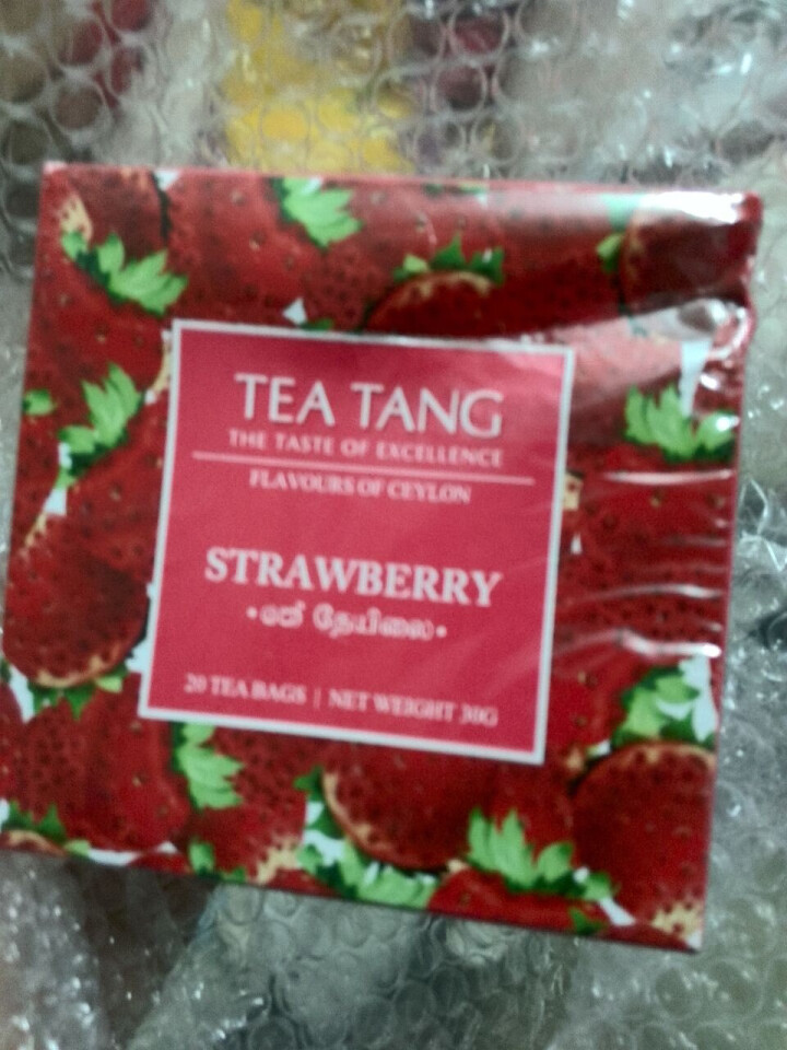 TEA TANG茶之堂草莓口味红茶斯里兰卡原装进口袋泡红茶包 20袋装30g 精选奶茶调味 红色怎么样，好用吗，口碑，心得，评价，试用报告,第2张