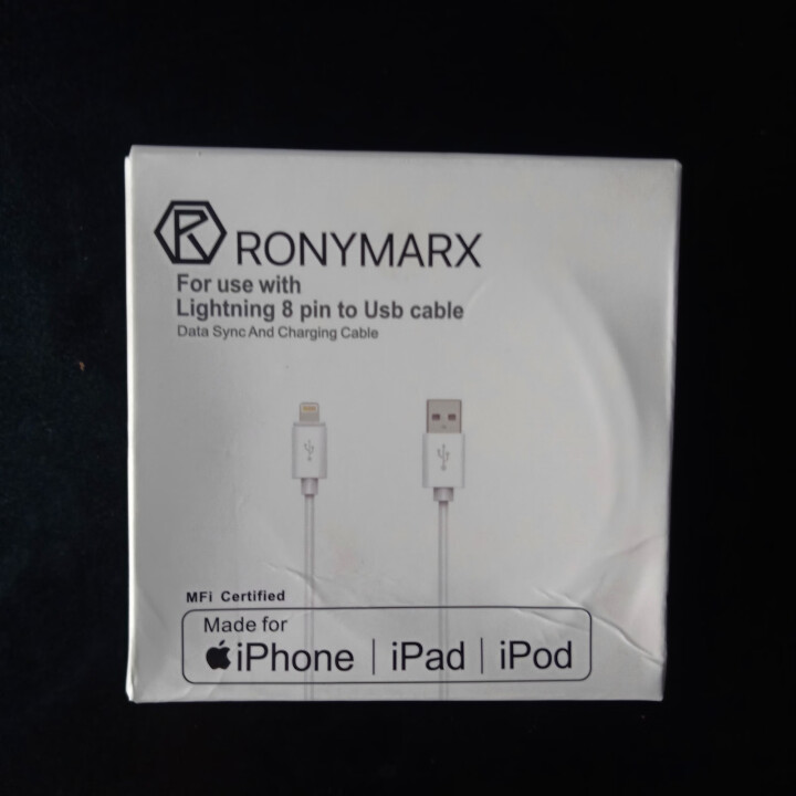 Ronymarx  MFi认证 苹果数据线Xs Max/XR/X/8/7手机快充充电器线USB电源线 白色 2m怎么样，好用吗，口碑，心得，评价，试用报告,第6张