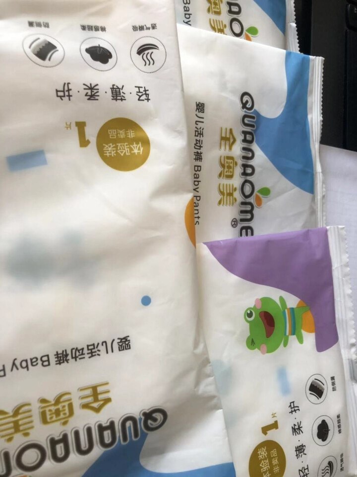 全奥美（Quanaomei）轻薄柔护系列婴儿纸尿裤尿不湿拉拉裤活动裤M/L/XL/XXL 体验装L 4片（9,第3张