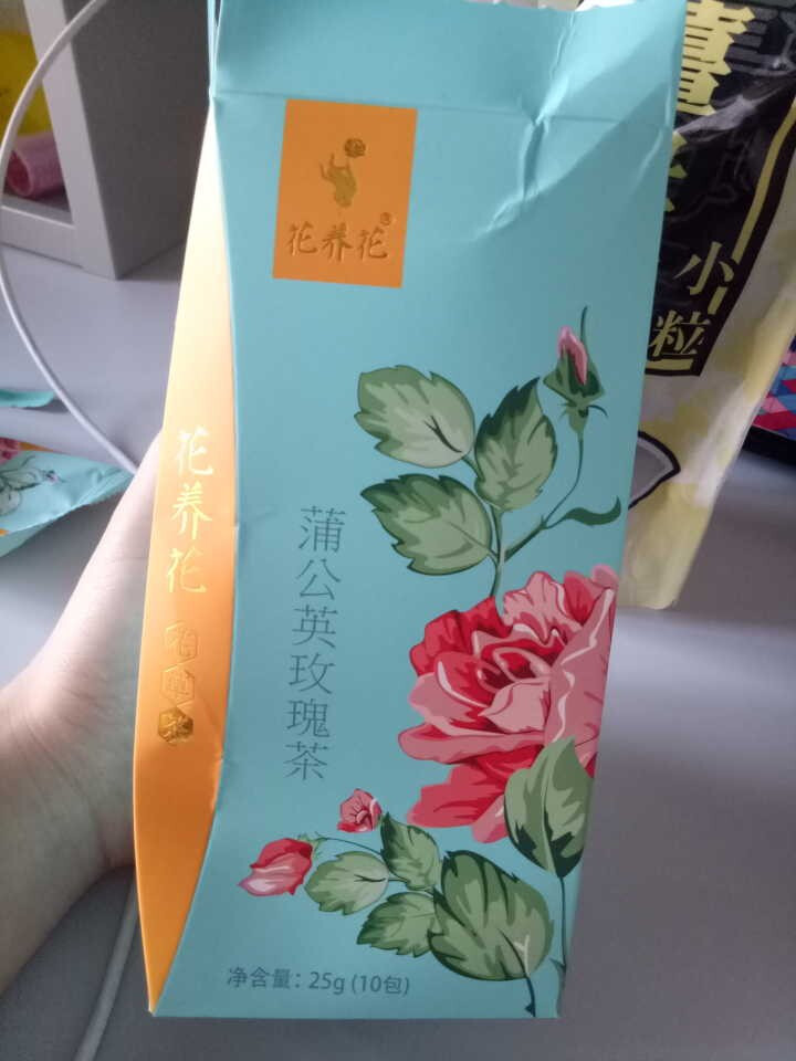 【买2送1再送玻璃杯】花养花野生蒲公英根茶玫瑰花茶组合装养生茶包纯去火特级花草茶天然 25g怎么样，好用吗，口碑，心得，评价，试用报告,第2张