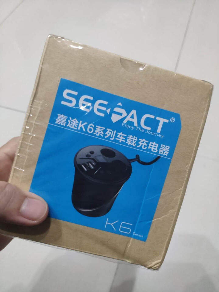 嘉途（SEEFACT） 杯式车载充电器 点烟器一拖二 3.1A双USB手机车充 K6S 尊雅版（伸缩线）怎么样，好用吗，口碑，心得，评价，试用报告,第2张