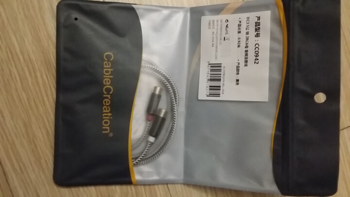 CABLE CREATION 3.5mm公转2rca母双莲花头线 一分二弯头手机电脑mp3音频延长线 弯头 0.9米怎么样，好用吗，口碑，心得，评价，试用报告,第2张