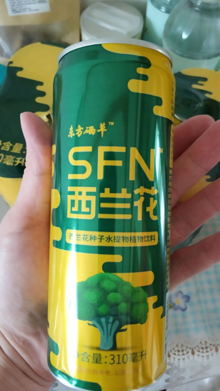 东方硒草 SFN西兰花植物饮料 种子水提物 萝卜硫苷 酸甜爽口 整箱装 310ml*6罐装怎么样，好用吗，口碑，心得，评价，试用报告,第3张