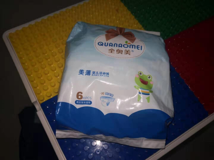 全奥美（Quanaomei）美薄系列婴儿纸尿裤尿不湿拉拉裤活动裤L码 XXL码体验装/6片怎么样，好用吗，口碑，心得，评价，试用报告,第4张