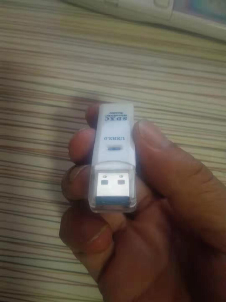 USB3.0高速读卡器TF卡/SD卡多功能二合一读卡器相机SD卡行车记录仪micros手机小卡读卡器 白色,第3张