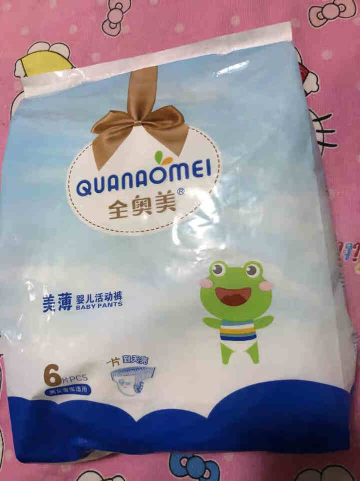 全奥美（Quanaomei）美薄系列婴儿纸尿裤尿不湿拉拉裤活动裤M/L/XL/XXL L码体验装/6片怎么样，好用吗，口碑，心得，评价，试用报告,第2张