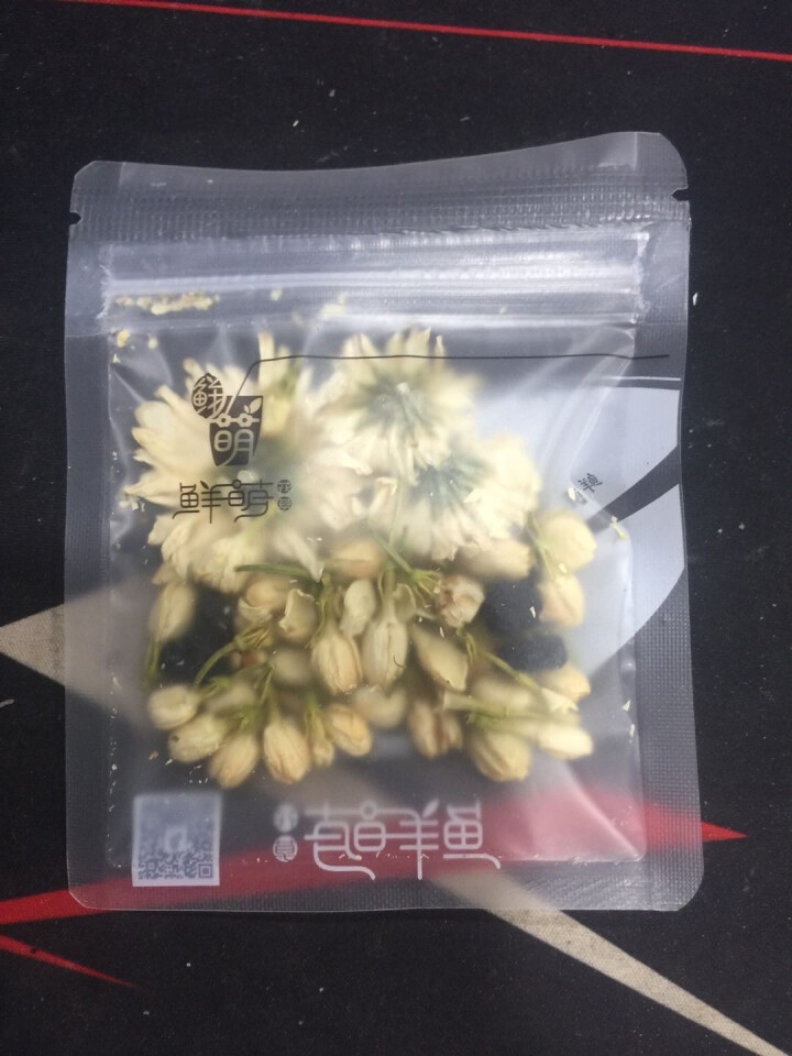 鲜萌花草茶 幽兰菊花黑枸杞茶茉莉花茶 熬夜清降热下菊花茶去组合花茶包火泡水喝的养凉茶包身12袋装/盒 幽兰—菊花黑果枸杞茶怎么样，好用吗，口碑，心得，评价，试用,第6张