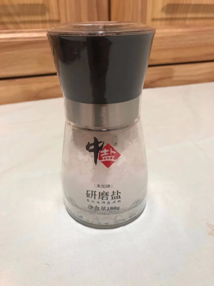 中盐 无碘研磨瓶盐 研磨器研磨调味瓶180g怎么样，好用吗，口碑，心得，评价，试用报告,第2张