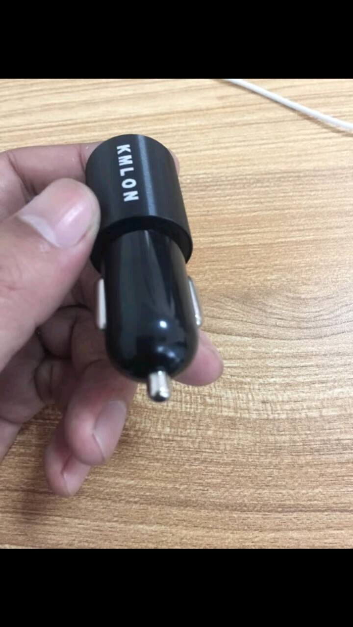 ♥凯迈隆（KMLON）车载点烟器车充  一拖二手机充电器12V/24V通用 双USB口2.4A快充 稳重黑 一拖二2.4A USB快充怎么样，好用吗，口碑，心得,第2张