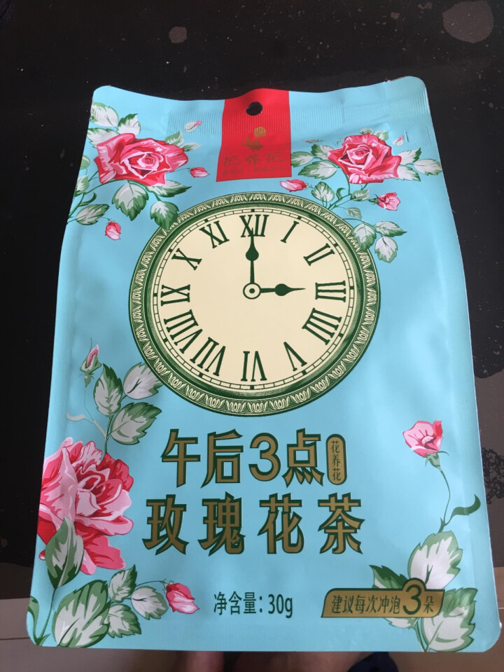 花养花 玫瑰花茶特级玫瑰花茶大朵花冠茶花草茶平阴烘干无硫纸袋装30g 30g怎么样，好用吗，口碑，心得，评价，试用报告,第2张