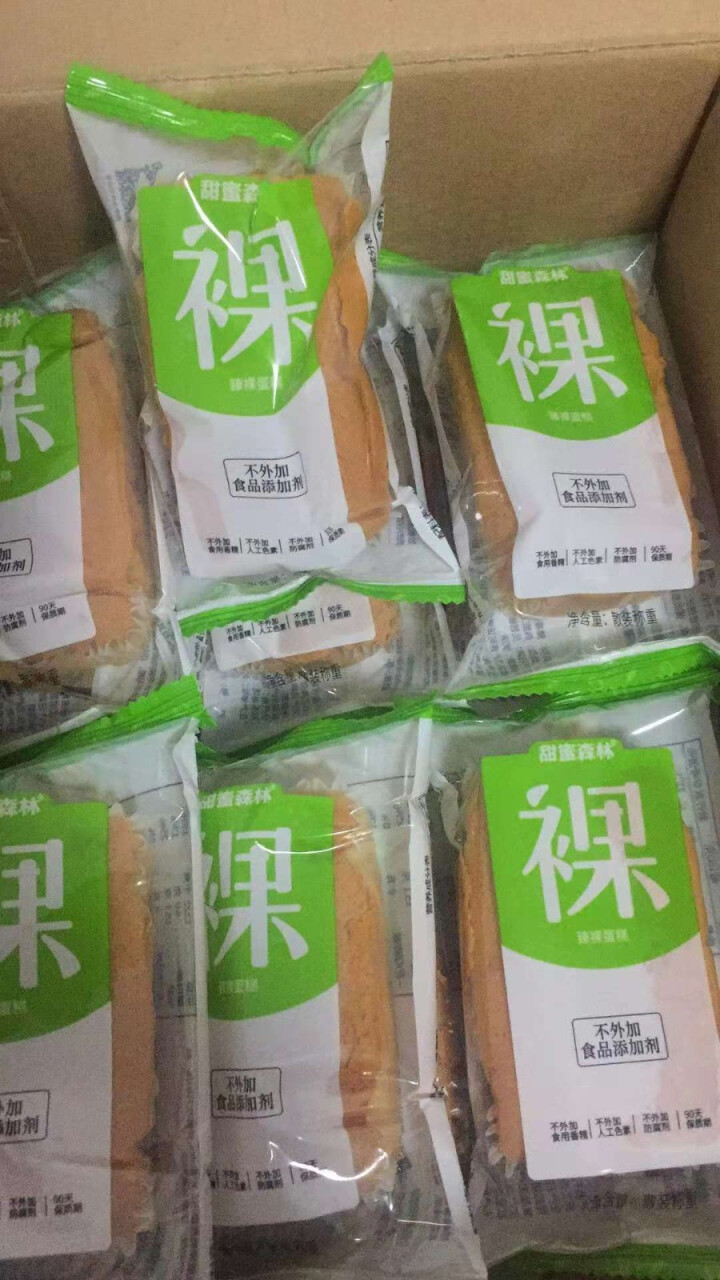 甜蜜森林无添加臻裸蛋糕800g 网红糕点手撕面包早餐整箱孕妇零食小吃怎么样，好用吗，口碑，心得，评价，试用报告,第2张