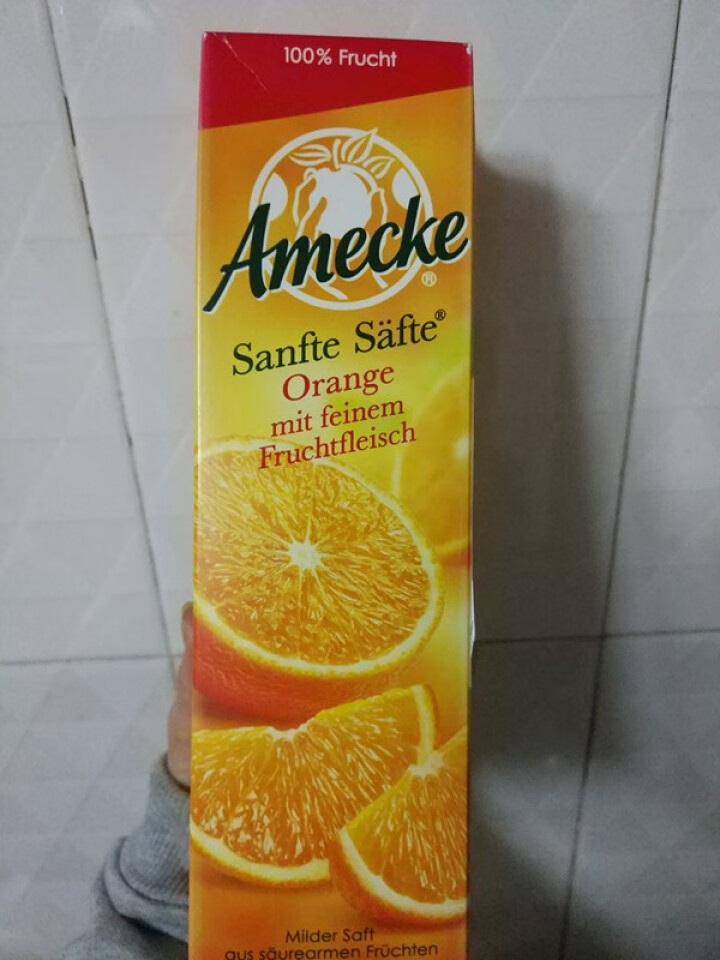 爱美可（Amecke）德国原装进口 100%鲜榨果肉橙汁果汁 1L*6瓶整箱装果汁饮料 京东包邮怎么样，好用吗，口碑，心得，评价，试用报告,第3张