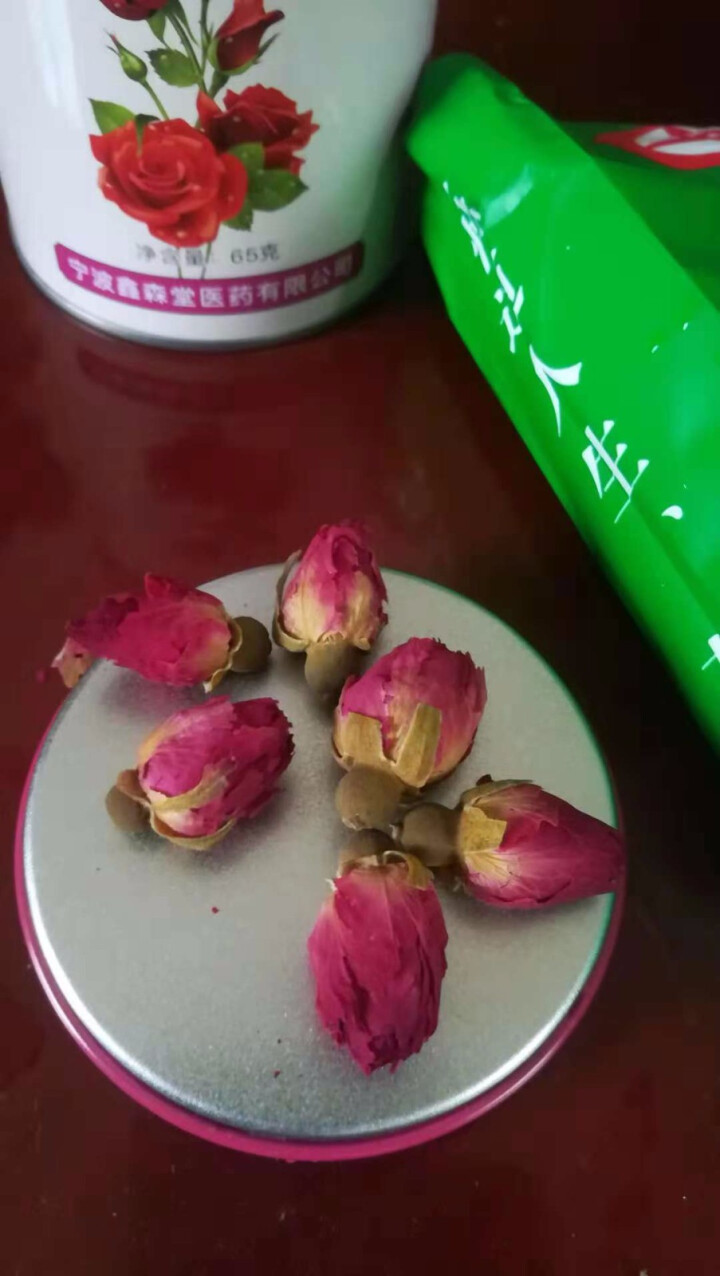 鑫森堂 玫瑰花茶 正宗精选平阴玫瑰花 可搭配菊花茶泡水喝的养生茶花茶 净重65g/罐怎么样，好用吗，口碑，心得，评价，试用报告,第4张