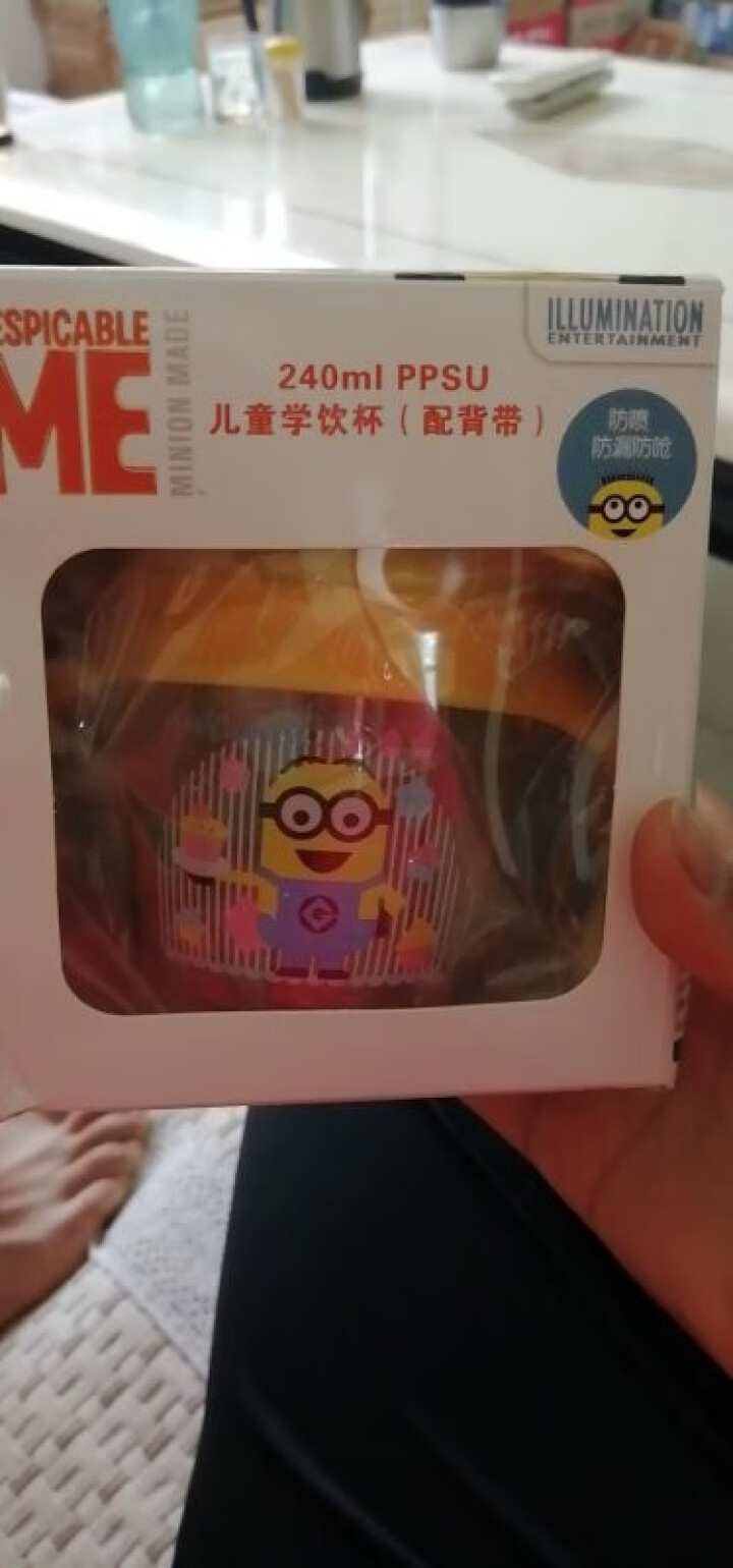 小黄人（DESPICABLE ME MINION MADE） 重力球婴儿吸管杯学饮杯企鹅杯喝水训练杯 黄色 MN6090怎么样，好用吗，口碑，心得，评价，试用报,第2张