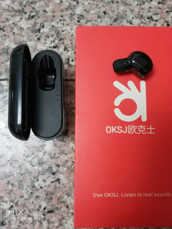 OKSJ 无线蓝牙耳机迷你隐形入耳塞式 重低音商务双耳运动跑步车载 安卓苹果华为oppovivo通用 单耳升级版,第4张