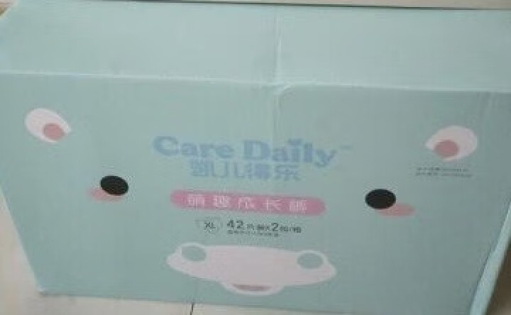 凯儿得乐（care daily）萌趣婴儿拉拉裤 超薄透气成长裤学步裤 箱装XL码84片怎么样，好用吗，口碑，心得，评价，试用报告,第4张