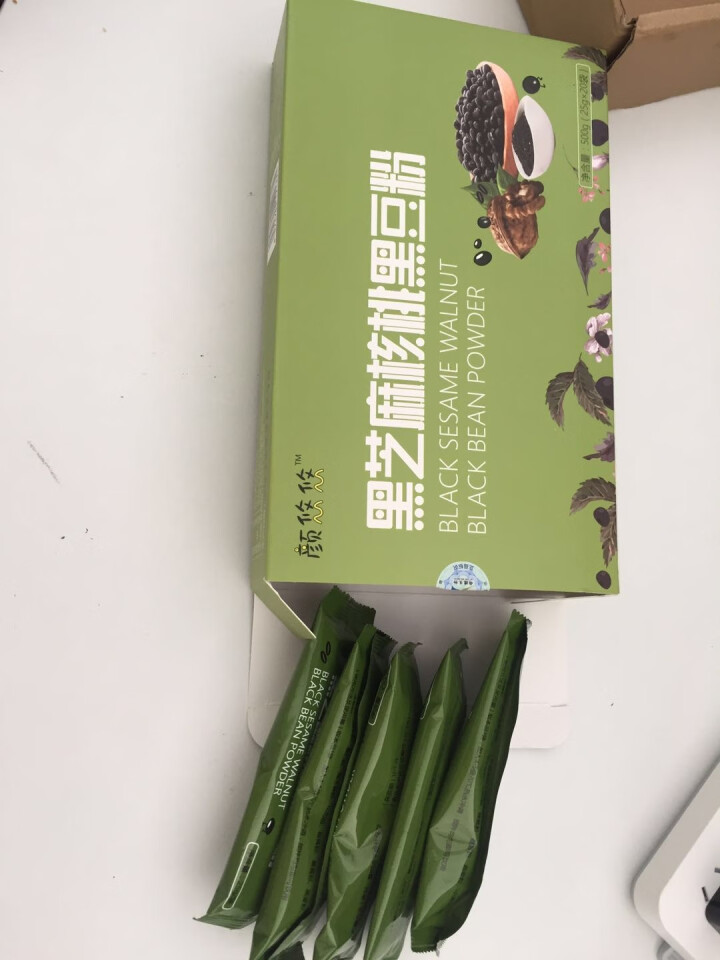 颜悠悠 黑芝麻核桃黑豆粉 非转基因 小袋装 黑五谷代餐粉 即食营养谷物冲饮早餐怎么样，好用吗，口碑，心得，评价，试用报告,第3张