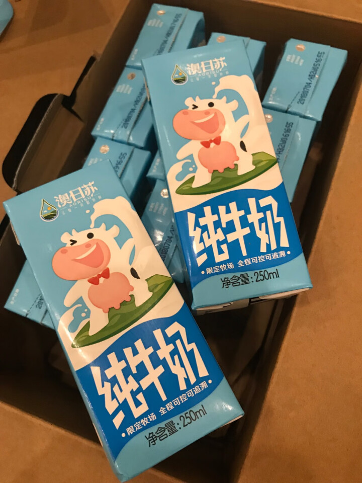 澳日苏 牧场精品纯牛奶   250ml*12盒 礼盒装怎么样，好用吗，口碑，心得，评价，试用报告,第2张