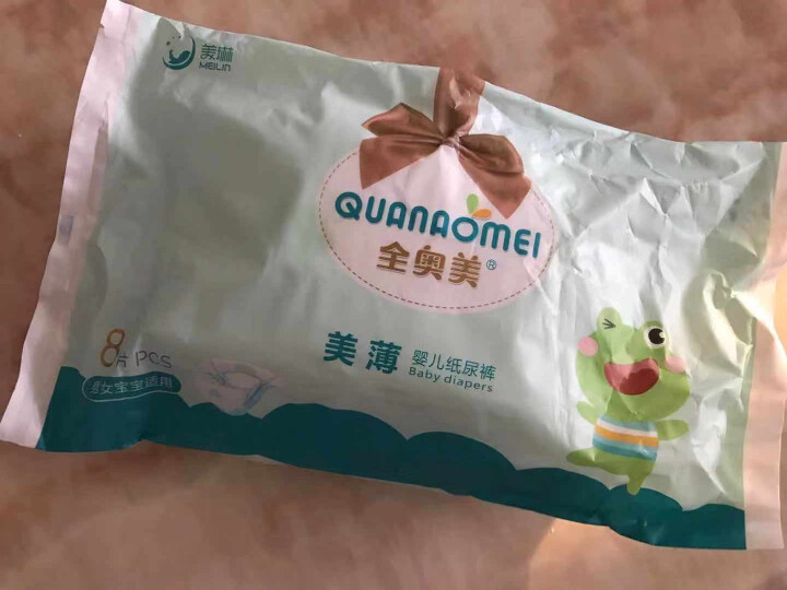 全奥美（Quanaomei）美薄系列婴儿纸尿裤尿不湿尿裤M码52片 NB码体验装/8片怎么样，好用吗，口碑，心得，评价，试用报告,第2张